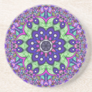 Mandala flower  coaster