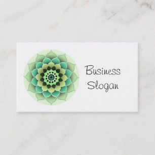 Mandala Flower Connect with Your Customer Business Card
