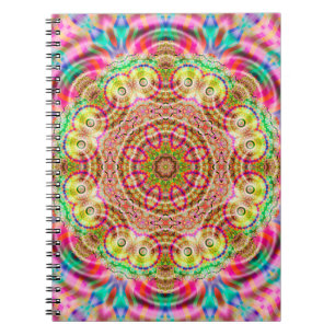 Mandala flower design notebook