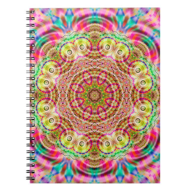 Mandala flower design notebook (Front)