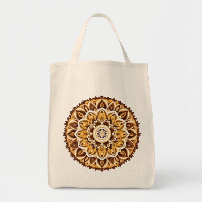 Mandala / Flower Design  Tote Bag (Front)