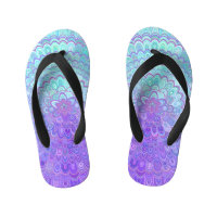 Mandala Flower in Light Blue and Purple