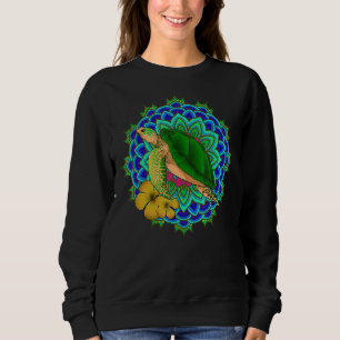 Mandala Flower Maori Ocean Animal Hawaiian Sea Tur Sweatshirt