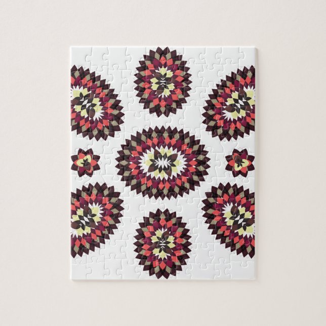 Mandala Flower Pattern Jigsaw Puzzle (Vertical)