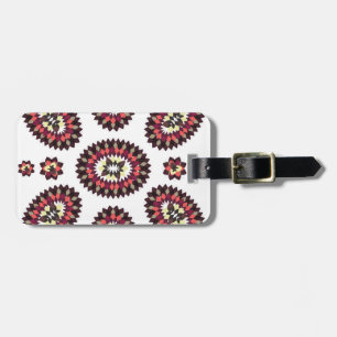 Mandala Flower Pattern Luggage Tag