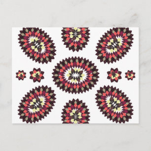 Mandala Flower Pattern Postcard