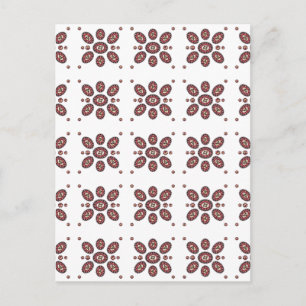 Mandala Flower Pattern Postcard