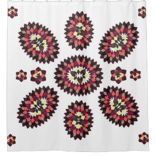 Mandala Flower Pattern Shower Curtain