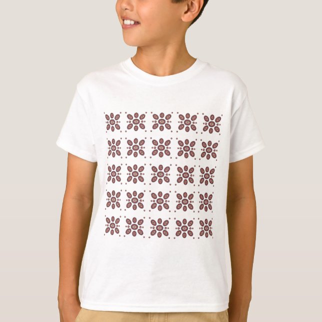 Mandala Flower Pattern T-Shirt (Front)
