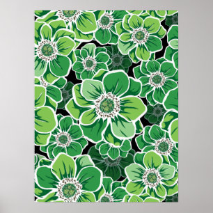 Mandala Flowers 3 Poster
