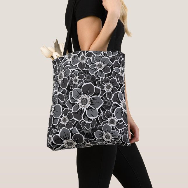 Mandala Flowers 5 Tote Bag (Close Up)