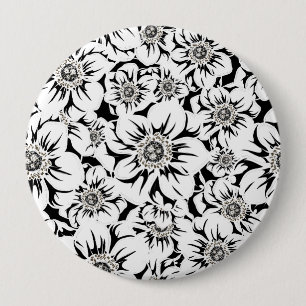 Mandala Flowers 6 10 Cm Round Badge
