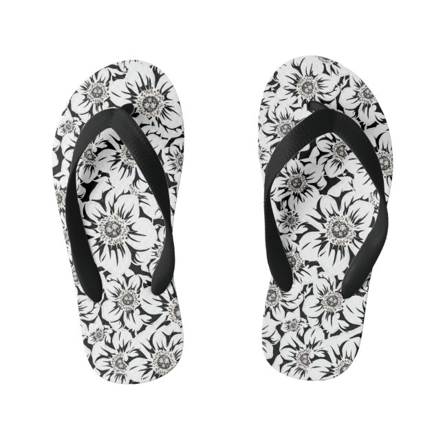Mandala Flowers 6 Kid's Thongs (Footbed)