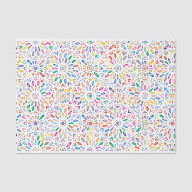mandala flowers tissue paper (Front)