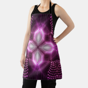 Mandala Fractal Art Psychedelic Retro Trippy Apron