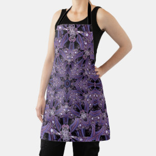 Mandala Fractal Art Psychedelic Rosette Boho Chic  Apron