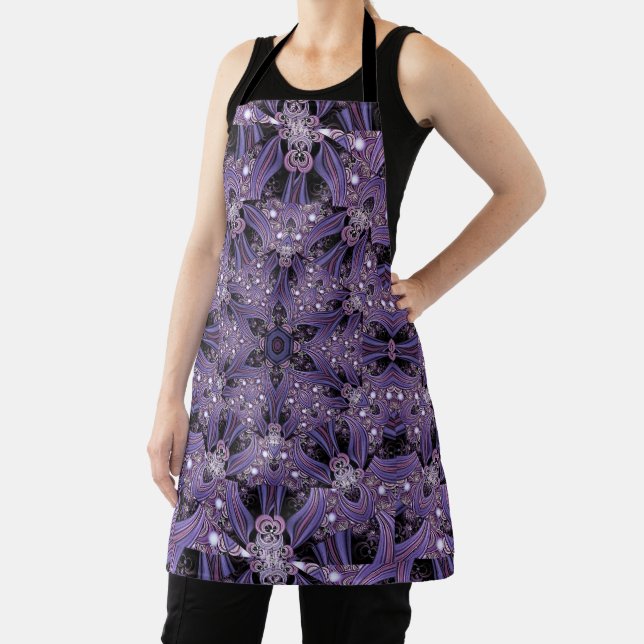 Mandala Fractal Art Psychedelic Rosette Boho Chic  Apron (Insitu)
