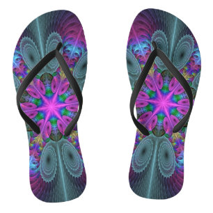 Mandala From Centre Colourful Fractal Art With Pin Thongs