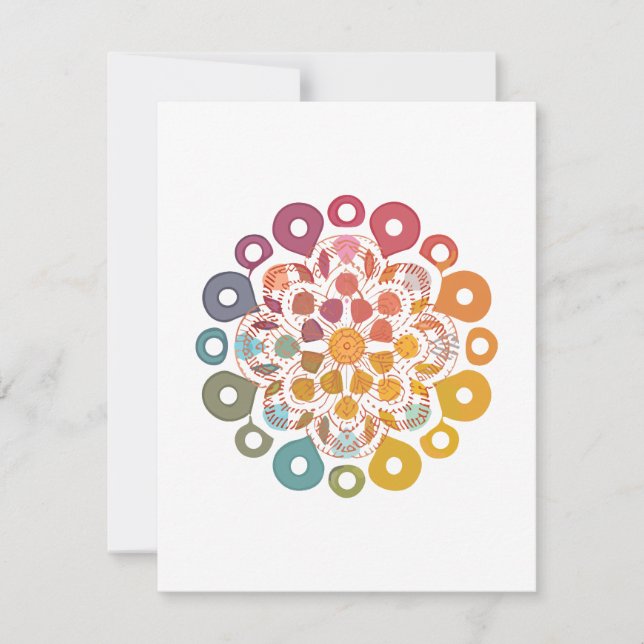 mandala Gamut Stuffed  Card (Front)