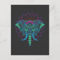 Mandala Ganesha Indian Elephant Animal Art