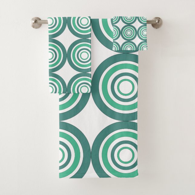 Mandala Geometric Pattern      Bath Towel Set (Insitu)