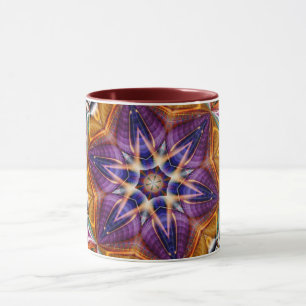 Mandala Geometric Rosette Retro Hippie Mug