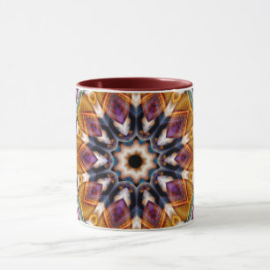 Mandala Geometric Rosette Retro Hippie Mug
