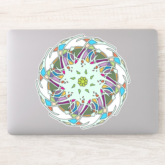Mandala geometric Sticker (Computer)