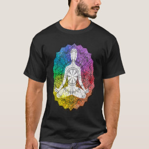 Mandala Geometry Spiritual Graphic T-Shirt