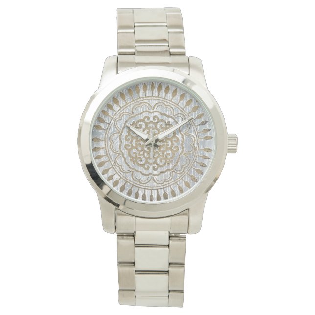 Mandala Gold Design Watch (Front)