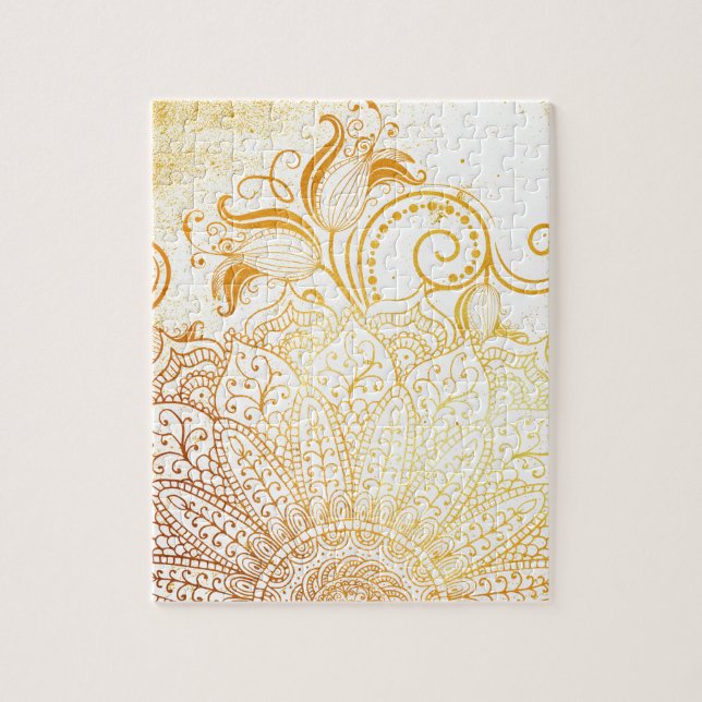 Mandala - Golden brush Jigsaw Puzzle (Vertical)