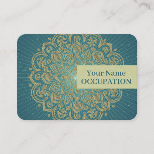 MANDALA Golden Rosette - Business Card