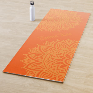 Mandala Gradient Peachy Orange Yoga Mat