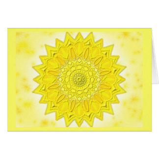 Mandala greeting card 05 I-M Yellow