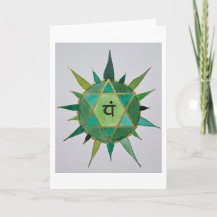 Mandala grün holiday card