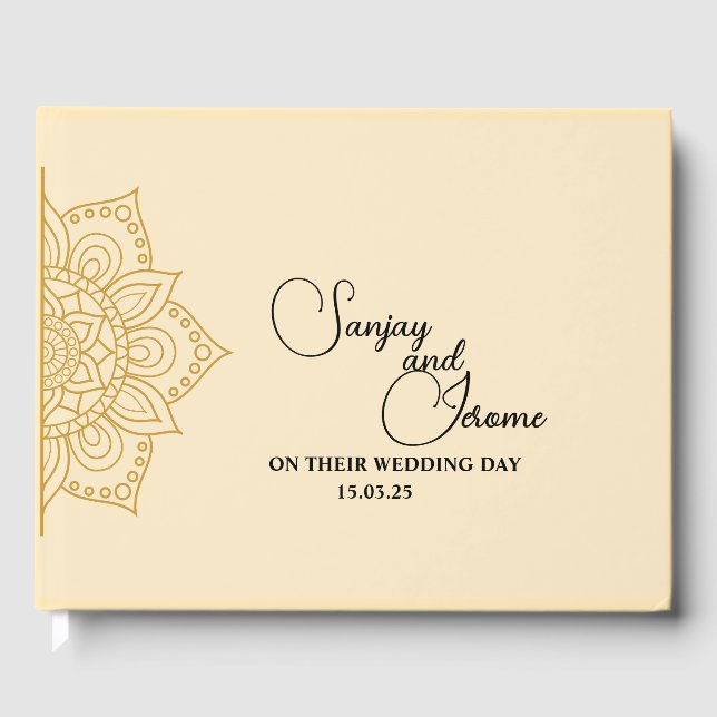 Mandala Guest Book | Luxurious Weddings (Front)