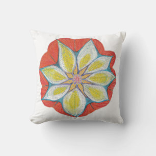 Mandala Hand Painted Throw Cushion 41 cm x 41 cm