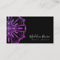 Mandala Henna Artist Yoga Macrame Business Card