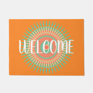 Mandala hippy colourful welcome mat