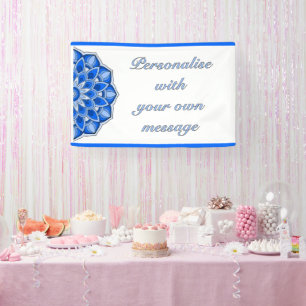 Mandala in blue banner