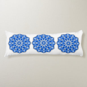 Mandala in blue body cushion