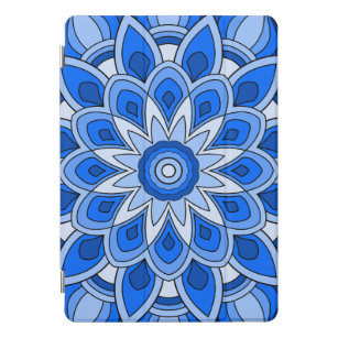 Mandala in blue iPad pro cover