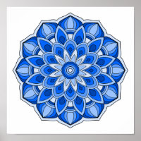 Mandala in blue