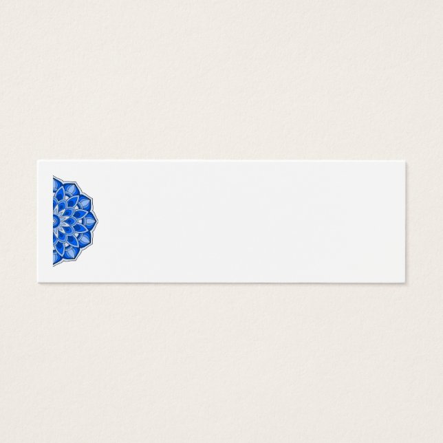 Mandala in blue Profile Card (Front)