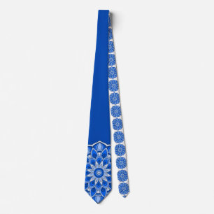 Mandala in blue tie