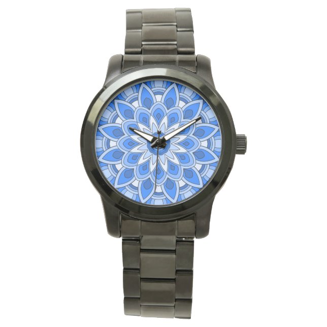 Mandala in blue watch (Front)