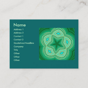 mandala in jade business card