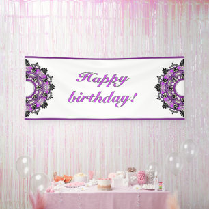 Mandala in purple banner