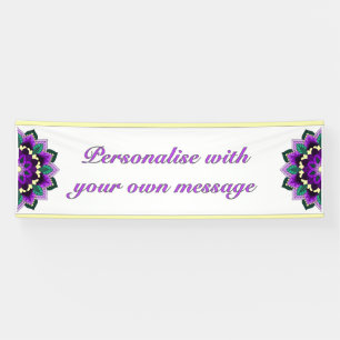 Mandala in purple banner