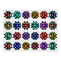 Mandala in various colours